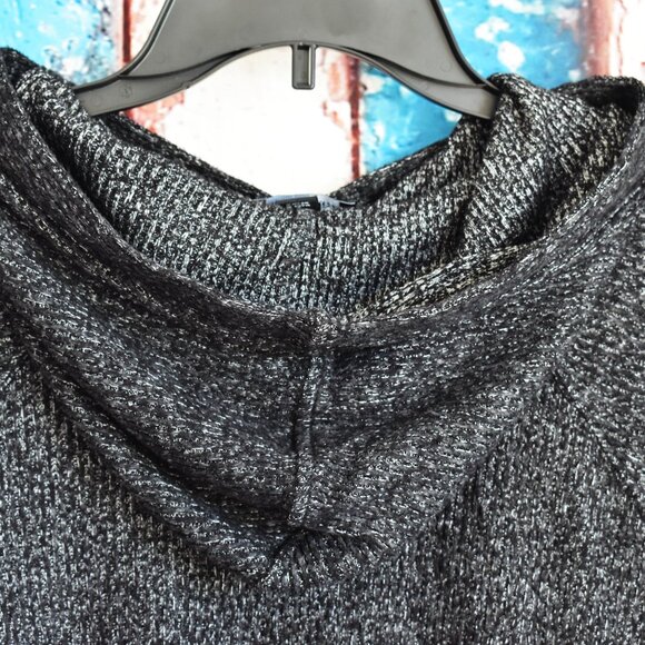 Women's KENNETH COLE Pullover Hoodie Long Sleeve LARGE Charcoal Gray - Picture 7 of 9